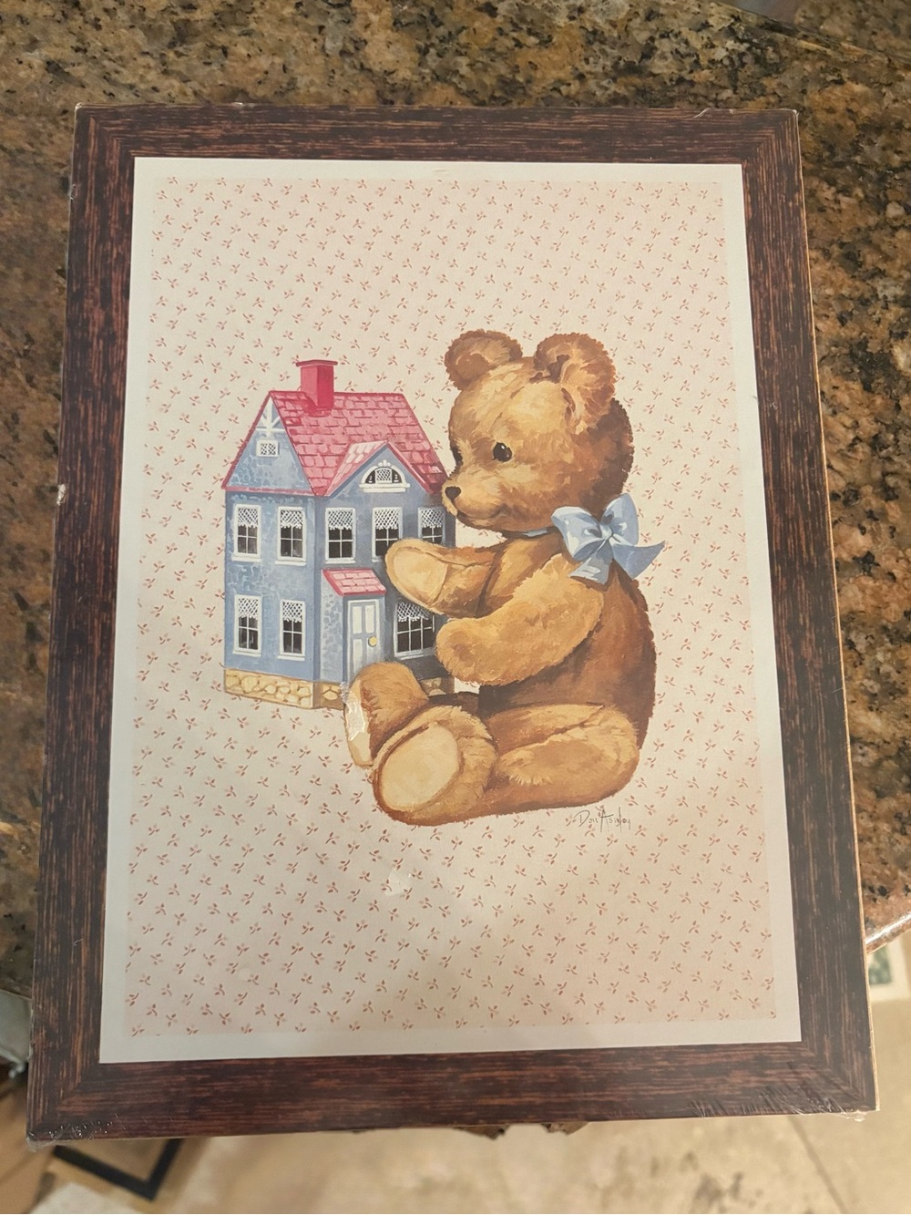 2 unframed lithograph print by artist Don Ashley from this vintage 1980s nursery